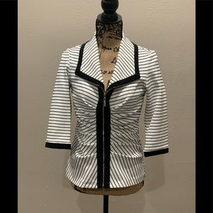 Joseph Ribkoff jacket white/black size 8